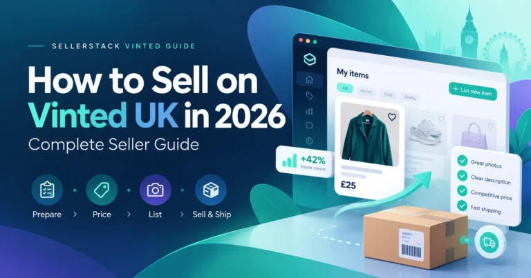 How to sell on Vinted UK in 2026, covering pricing, listings, selling and shipping