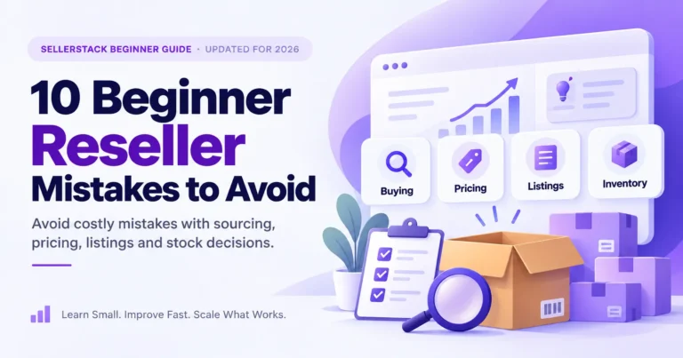 10 beginner reseller mistakes to avoid when sourcing, pricing, listing, shipping and managing resale stock