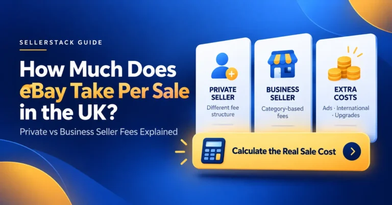 eBay UK selling fees guide comparing private and business seller fee structures and additional selling costs