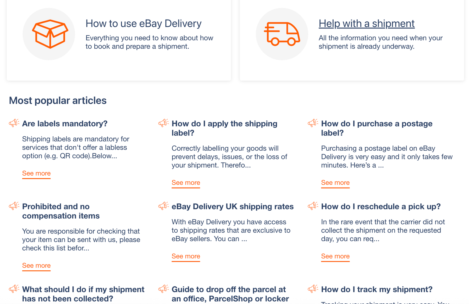 eBay Delivery by Packlink