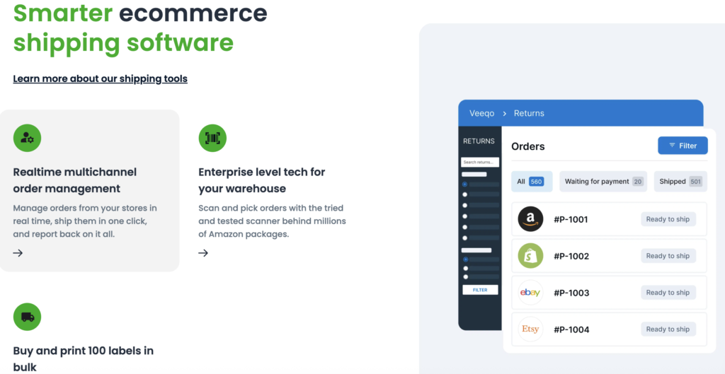 Smarter ecommerce shipping software