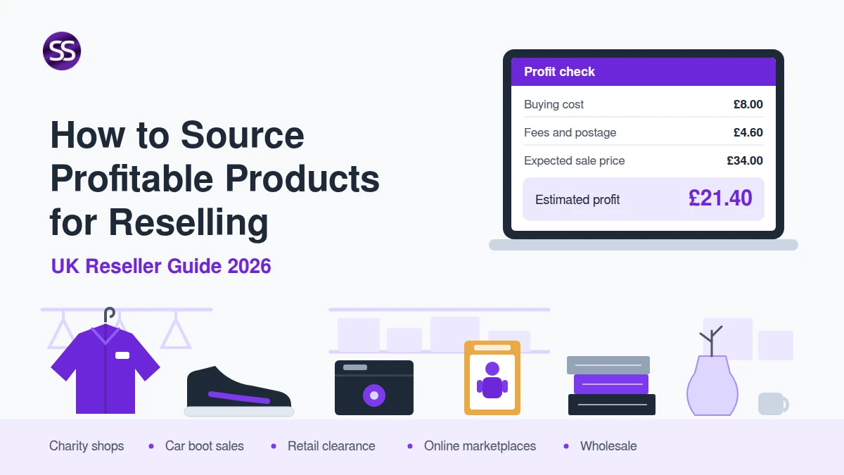 UK reseller researching profitable products to source for resale