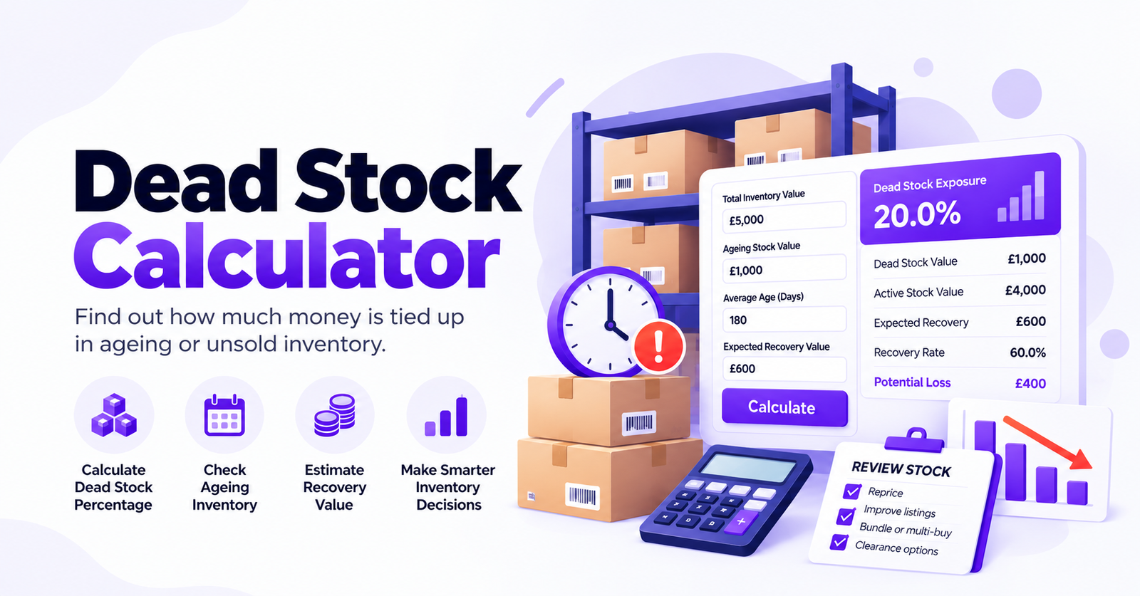 Dead Stock Calculator for UK resellers