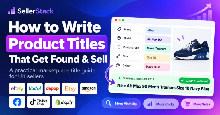 SellerStack guide to writing product titles that get found and sell across online marketplaces